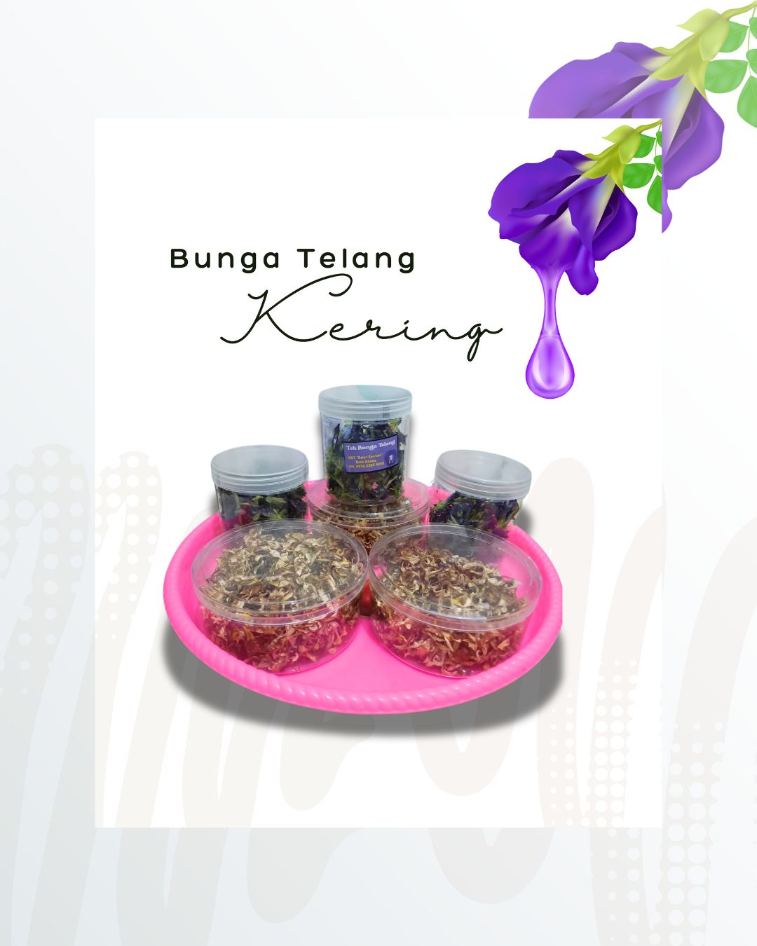 Bunga Telang Kering (PO)